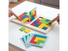 Dřevěná hra tangram pro dva
