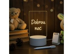 Kreativní stolní lampička na vzkazy