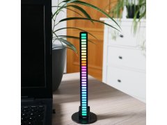 LED světelný panel reagující na zvuk - černý