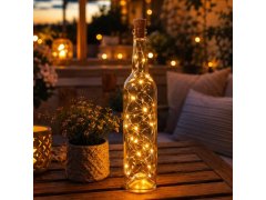 LED světelný řetěz do lahve s korkem 2 m