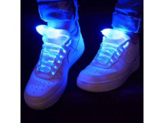 LED svítící tkaničky - modré