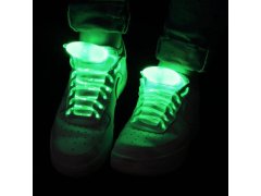 LED svítící tkaničky - zelené
