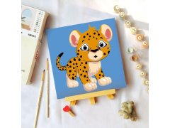Malování podle čísel pro děti - leopard