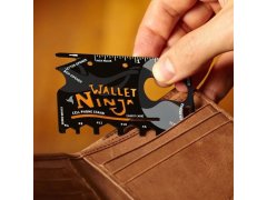 Ocelová multifunkční karta Wallet Ninja 18v1