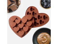 Silikonová forma na čokoládu - srdce