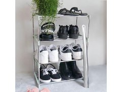 Skládací regál na boty - světle zelený