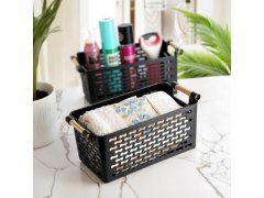 Úložný box s úchytkami - černý