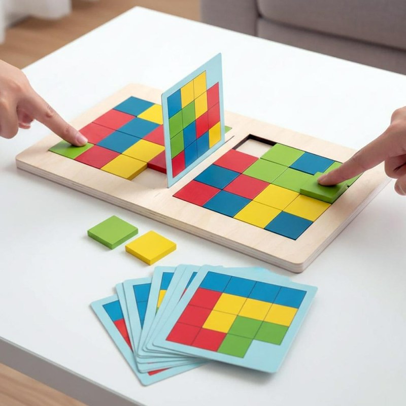 Dřevěná hra tangram pro dva