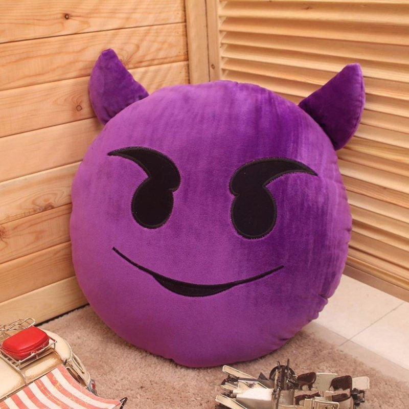 Emoji polštář - ďáblík