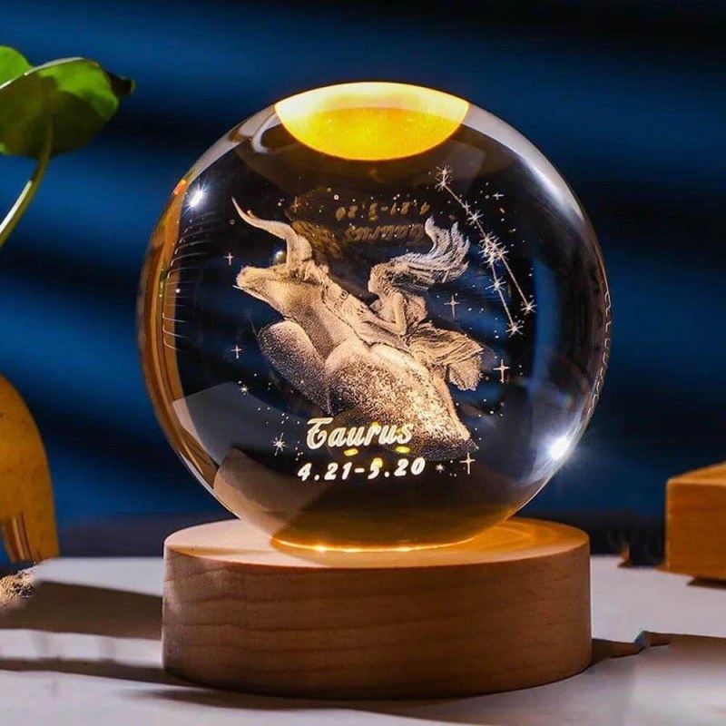 LED svítící koule znamení - Býk