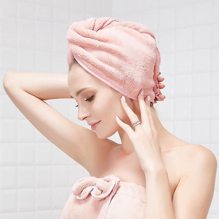 Rychleschnoucí turban na hlavu - růžový