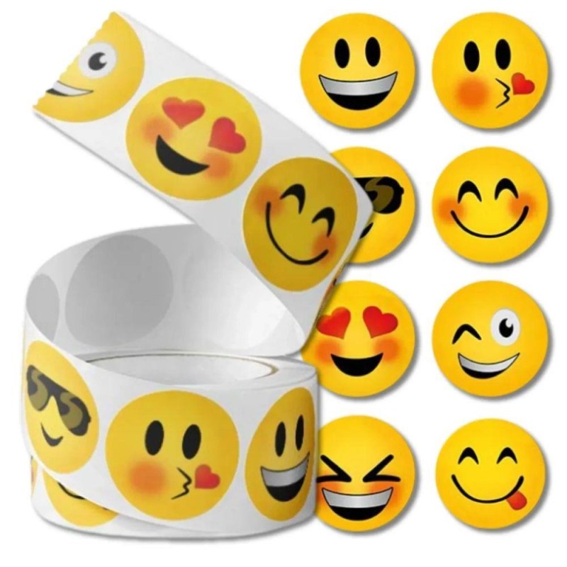 Samolepky emotikony 500 ks
