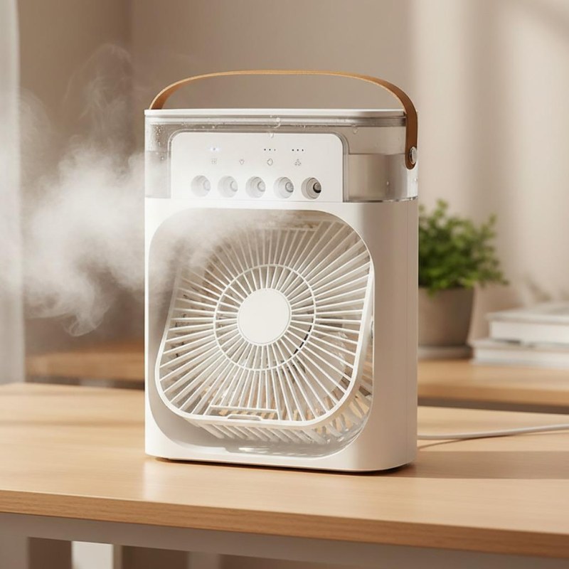 Stolní ventilátor s mlhou